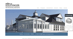 Desktop Screenshot of finger-wintergarten.de
